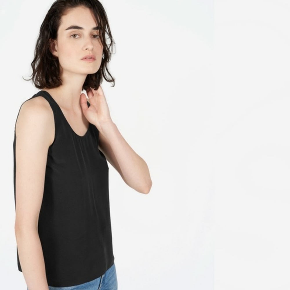 Everlane Black Silk Tank